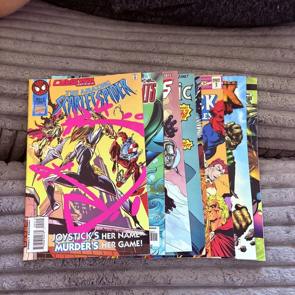Marvel Comics Lot 8 Scarlet Spider Thunderbolts Defenders Thor Hulk FF Set